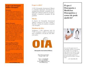 OIA Brochure on Osteopathy - Portuguese.pub - Osteopathic ...