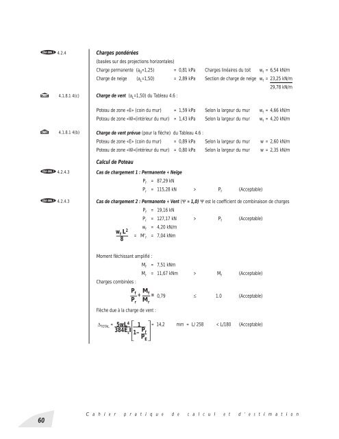 Cahier Pratique de Calcul et D'Estimation - Canadian Wood Council