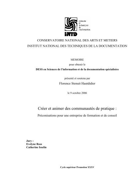 Creer Et Animer Des Communautes De Pratique Universite Du Quebec