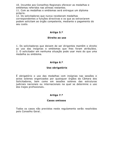 regulamento do trajo profissional e das insígnias dos solicitadores ...