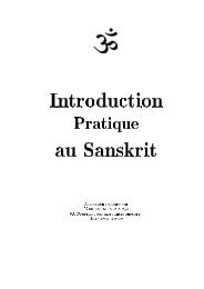 Adaptation françcaise par Yann Leglise de l - Sanskrit Documents