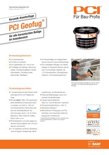 PCI Geofug - BAUEN+LEBEN