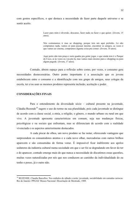 JUVENTUDES E CONSUMO: UM ESTUDO EMPÍRICO ... - Unicap