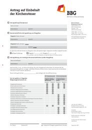 Antrag auf Einbehalt der Kirchensteuer - Braunschweiger ...