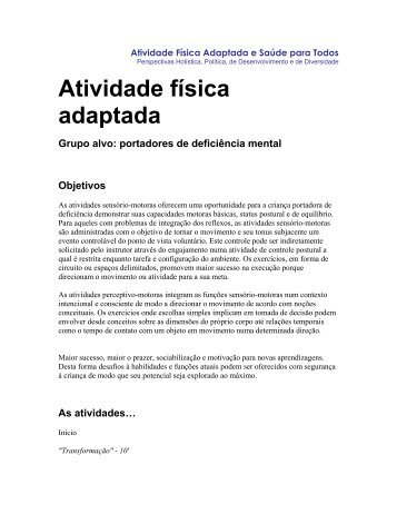 Atividade física adaptada - Unesp