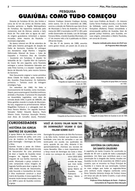 guaiúba um pedacinho do meu coração - Portal do Jornal Escolar