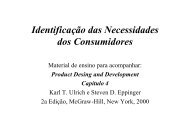 Identificação das Necessidades dos Consumidores - MIT