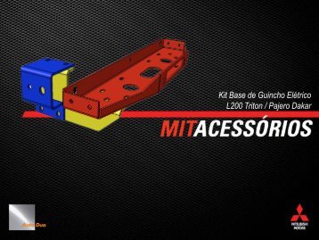 Kit Base de Guincho Elétrico L200 Triton / Pajero Dakar - AutoDuo