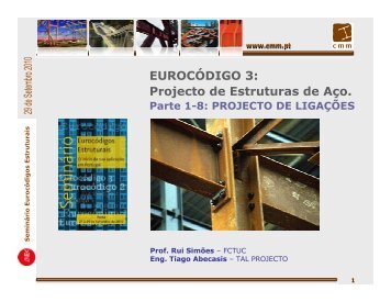 EUROCÓDIGO 3: Projecto de Estruturas de Aço. Parte 1-8 - LNEC