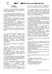 Questões Humanas 2º ano - Colégio Alexander Fleming