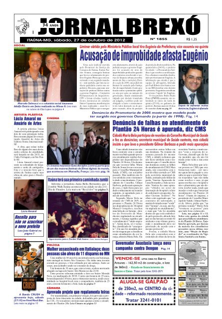 Acusação de improbidade afasta Eugênio - Jornal Brexó