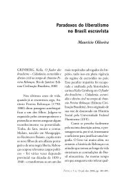 Paradoxos do liberalismo no Brasil escravista - Topoi