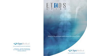 Sistema de parafusos pediculares poliaxiais ETHOS - SyncMedical