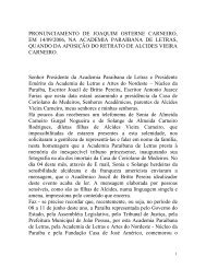 Pronunciamento de Joaquim Osterne Carneiro - ALANE - Academia ...