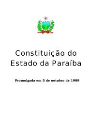 Constituição do Estado da Paraíba - Polícia Militar