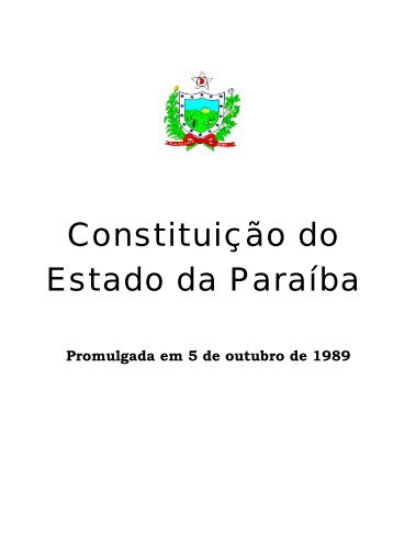 Constituição do Estado da Paraíba - Polícia Militar