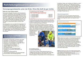 Rohrleitungsbauer(in) - Bauindustrieverband Niedersachsen-Bremen