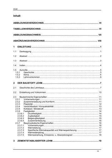 Inhaltsverzeichnis PDF - Bauingenieur24