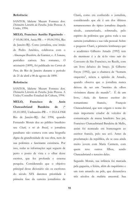 pequeno dicionário - CCHLA - Universidade Federal da Paraíba