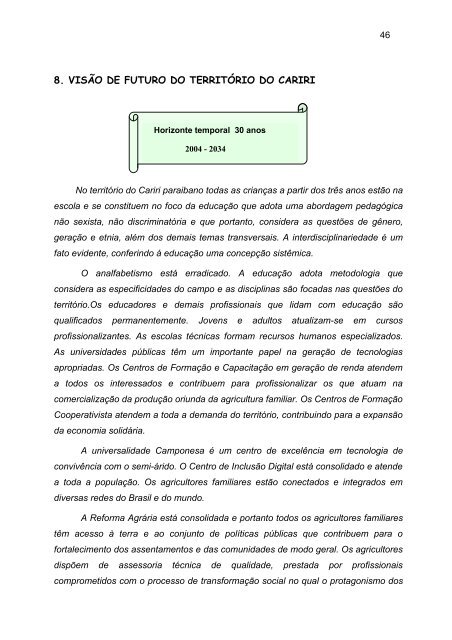 PB - SIT - Ministério do Desenvolvimento Agrário