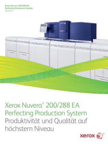 Xerox Nuvera® 200/288 EA Perfecting Production System ...