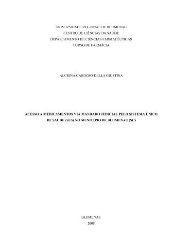 Versão eletrônica - Biblioteca - Furb