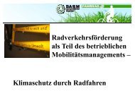 Klimaschutz durch Fahrradfahren - B.A.U.M. e.V.