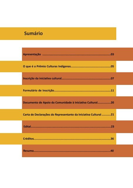 PRÊMIO CULTURAS INDÍGENAS 4ª EDIÇÃO RAONI ... - Funai