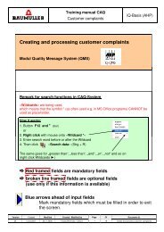 Training manual QMS Customer Complaints - Baumueller-services ...