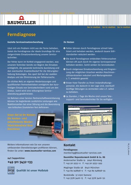 Ferndiagnose Deutsch 0,29 MB - Baumueller-services.com