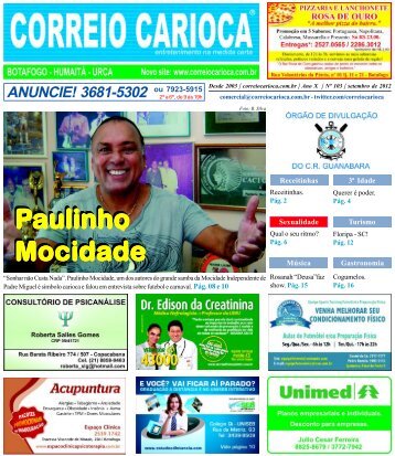 Entrevista Com Paulinho Mocidade - correio carioca