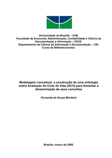 Modelagem conceitual: a construção de uma ontologia ... - E-LIS