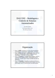 DAS5202 - Modelagem e Controle de Sistemas Automatizados