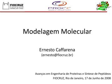 Modelagem Molecular - Fiocruz