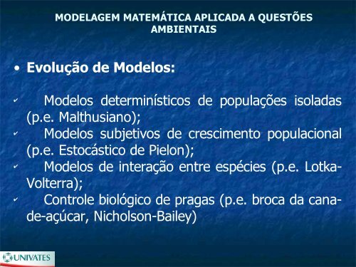 SEMINÁRIO INTEGRADO: MODELAGEM MATEMÁTICA ... - Univates