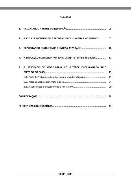 Modelagem matemática no futebol - Programa de Pós-Graduação ...