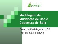 Modelagem de Mudança de Cobertura do Solo - Geoma