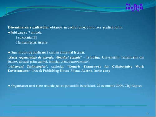 Structura energetica hibrida hidro-eoliana. Modelare si ... - IPA SA