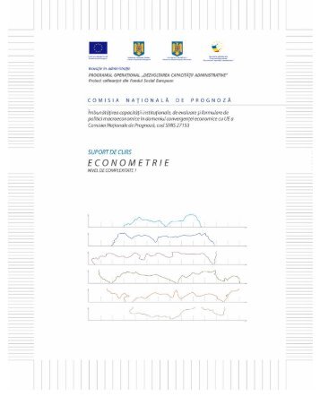 Suport de curs Econometrie – nivel de complexitate 1