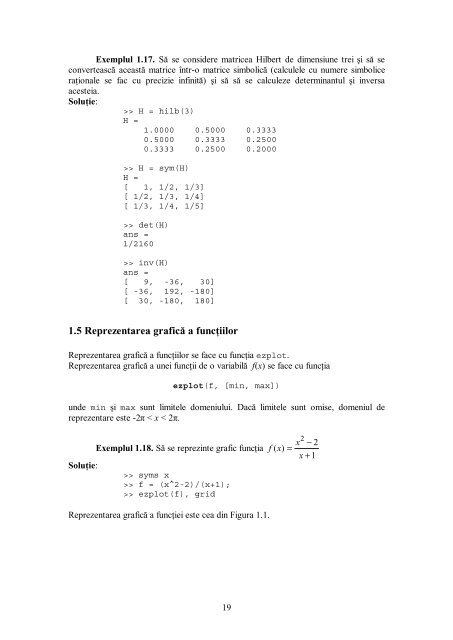 Modelarea matematica prin Matlab - EduManager