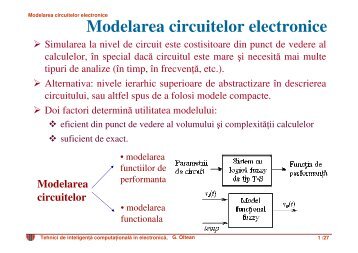 Modelarea circuitelor electronice