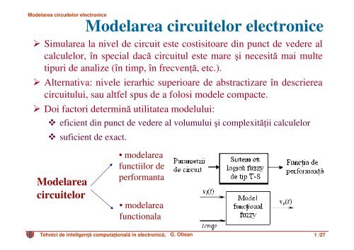 Modelarea circuitelor electronice