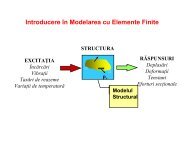 Introducere în Modelarea cu Elemente Finite - CFDP