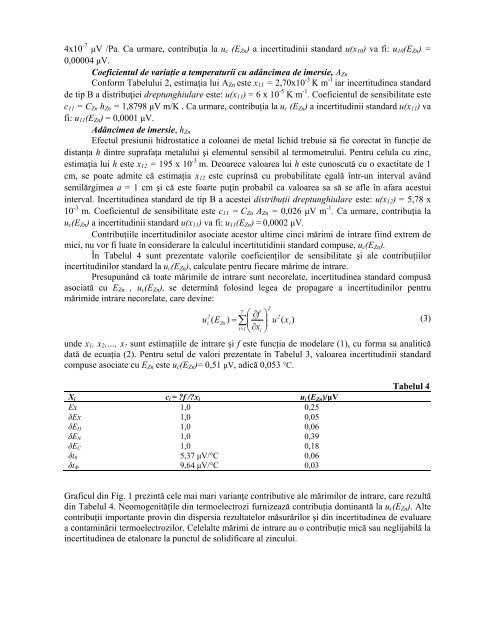 FUNCŢIE DE MODELARE PENTRU ETALONAREA ... - temperature.ro