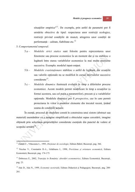 Modele si prognoze -MAN - an III sem 2