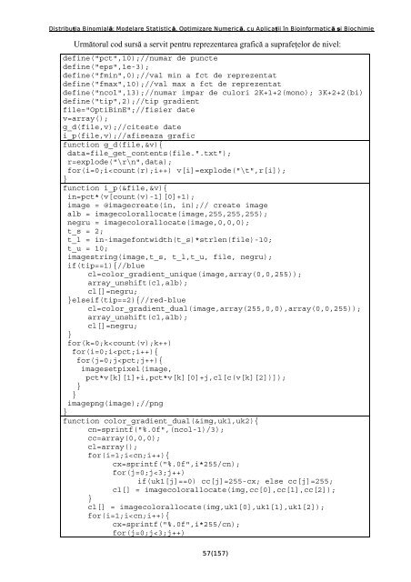 Distribuţia Binomială: Modelare Statistică, Optimizare Numerică, cu ...