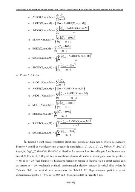 Distribuţia Binomială: Modelare Statistică, Optimizare Numerică, cu ...