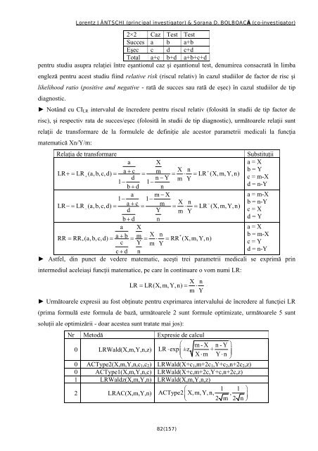 Distribuţia Binomială: Modelare Statistică, Optimizare Numerică, cu ...