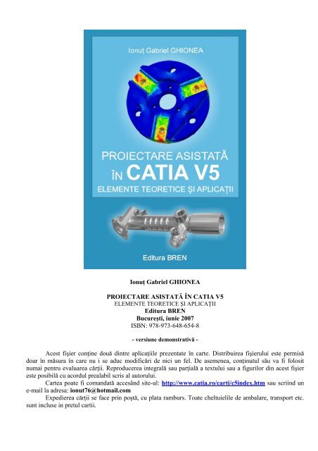 Proiectare asistata de calculator in CATIA v5. Elemente teoretice si ...