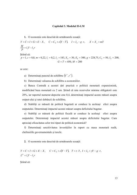 Modelarea deciziilor financiar-monetare - Academia de Studii ...